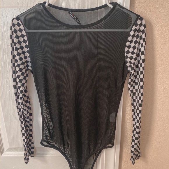 Sheer Black Bodysuit - Picture 1 of 2